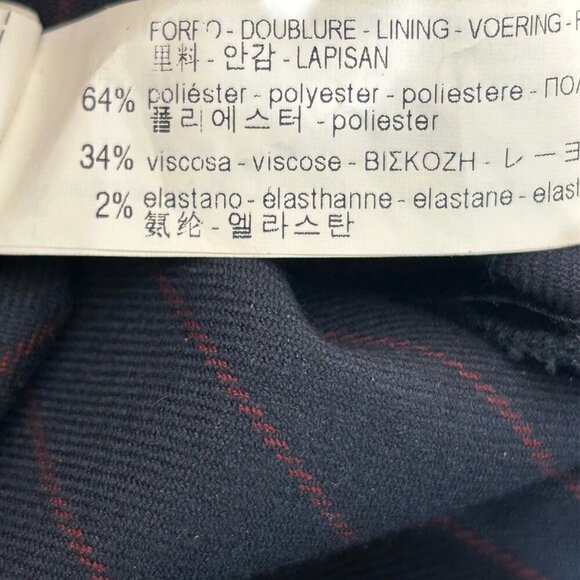 2/30 Zara Navy & Red Pinstripe Pinafore Dress – , Workwear Chic S -‎ 6 - Picture 8 of 9